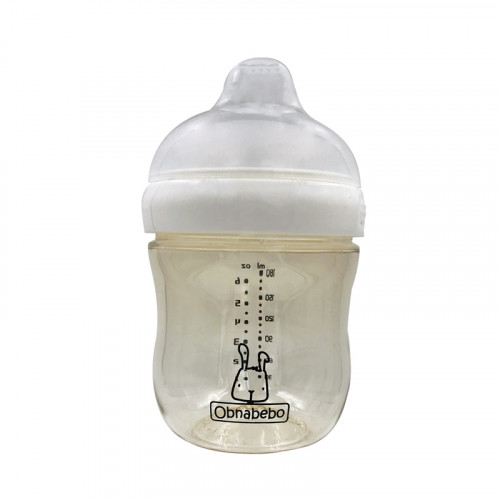 Obnabebo PPSU奶瓶 (180毫升 / 6安士配 0m+奶嘴-白色)