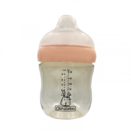 Obnabebo PPSU奶瓶 (180毫升 / 6安士配 0m+奶嘴-粉紅色)