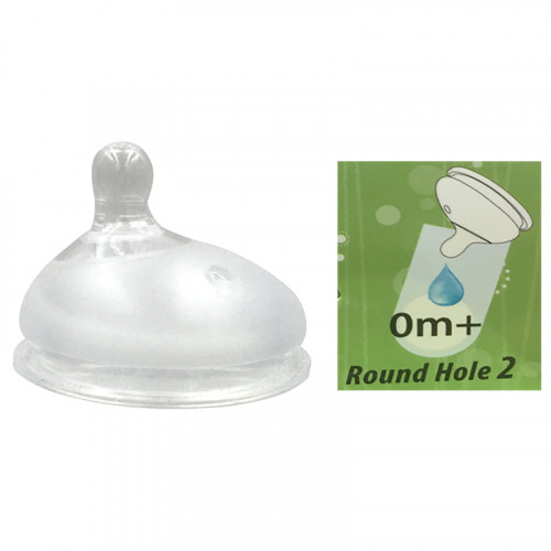 Obnabebo 矽膠奶嘴 (0m+) - 2圓孔 適合：初生嬰兒